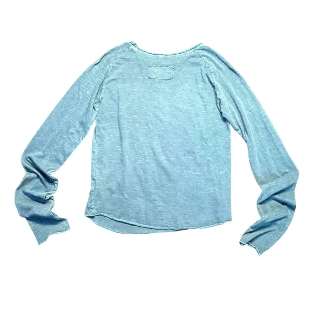 Techstyles Key Largo Florida Graphic Tee Large Blue‎ Y2K Boho